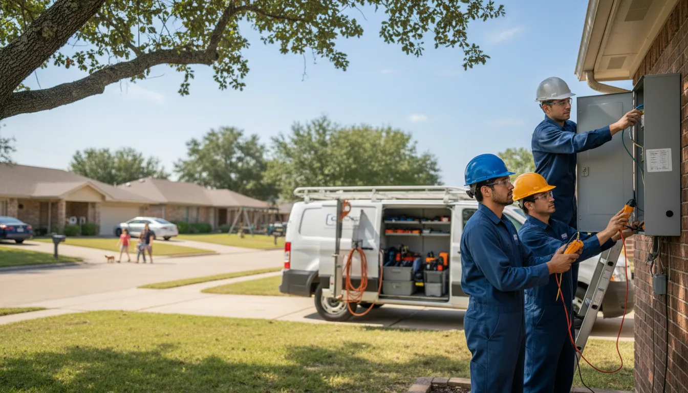 Certified electrician providing emergency electrical services in Martinton, IL